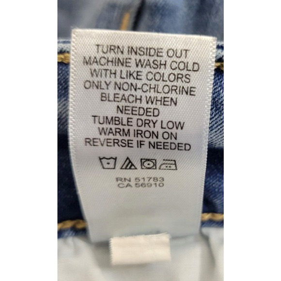 Maurices Blue Denim Skinny Ripped High Rise Distressed Jeans Women's Size 22W - Picture 7 of 12